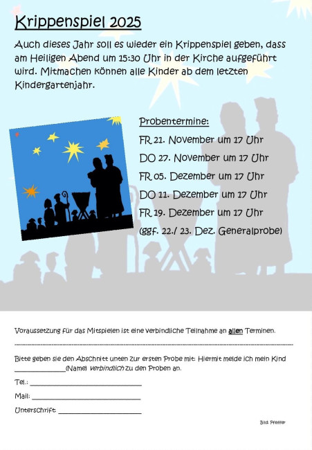 Krippenspiel 2025